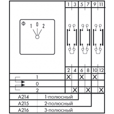 Переключатель CA10B A215-600 E