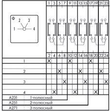 Переключатель DH12B A231-600 E