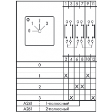 Переключатель DHR11B-A241-600 E