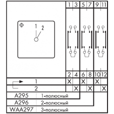 Переключатель DHR10B-A296-600 E