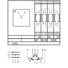 Переключатель CA25B A466-600 E