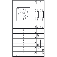 Переключатель DH12B A550-600 E