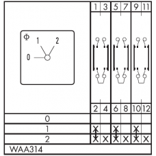 Переключатель DH12B-WAA314-600 E