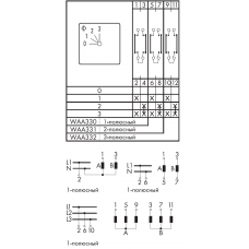 Переключатель CA20-WAA331-600 E