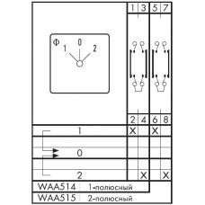 Переключатель CA10R-WAA514-616 FT6 +S0 F216-A10-E1L +S0 F991-A00-B2-P2B +S0C T700 53 +S0C T700 55